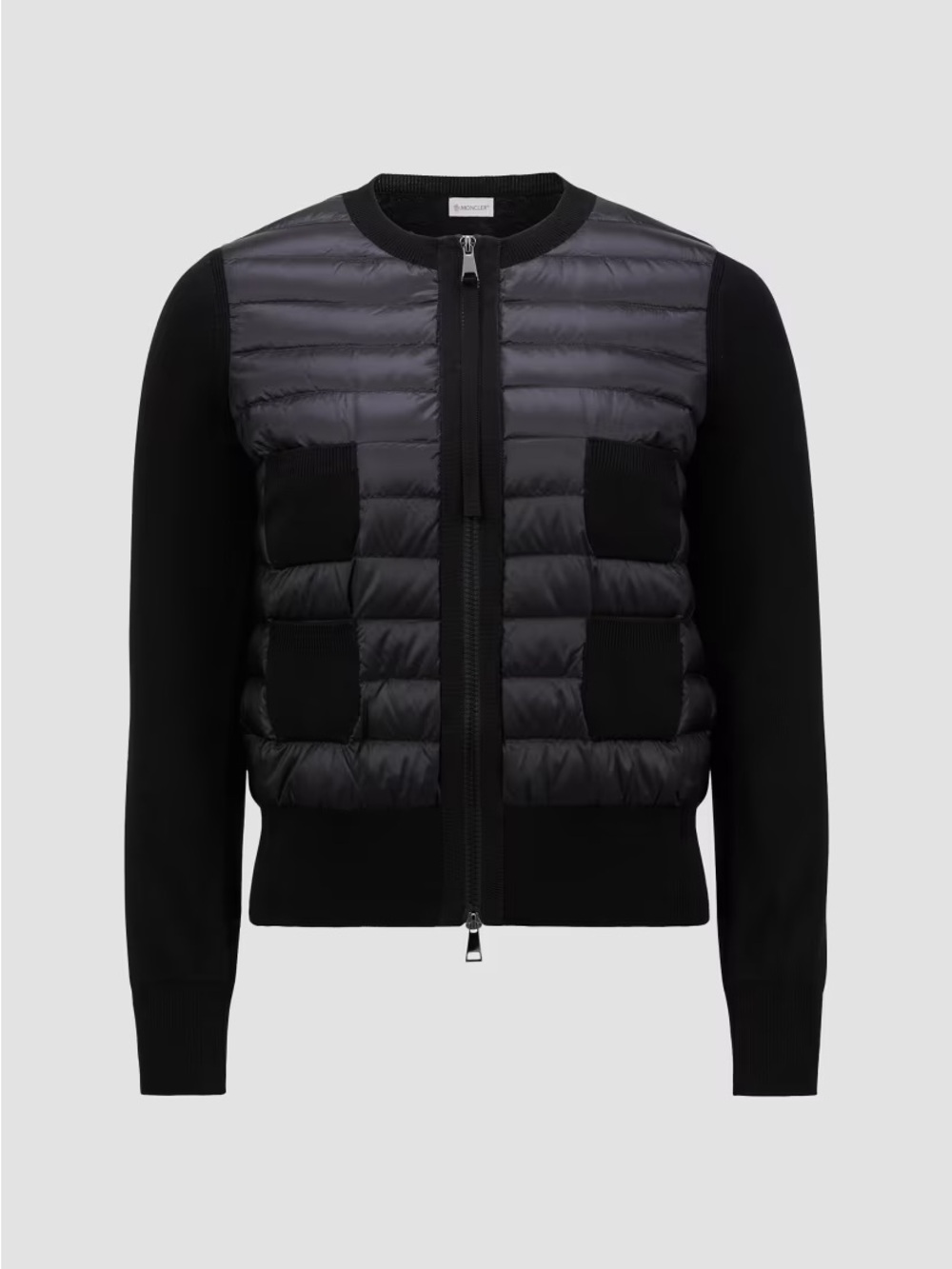 Moncler Black Quilted Front Puffer Jacket